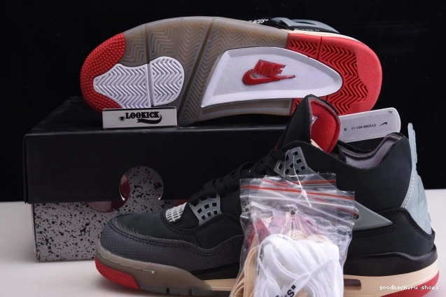 Rep x Off White Bred CV9388-001 4 Retro Air Jordan 0810